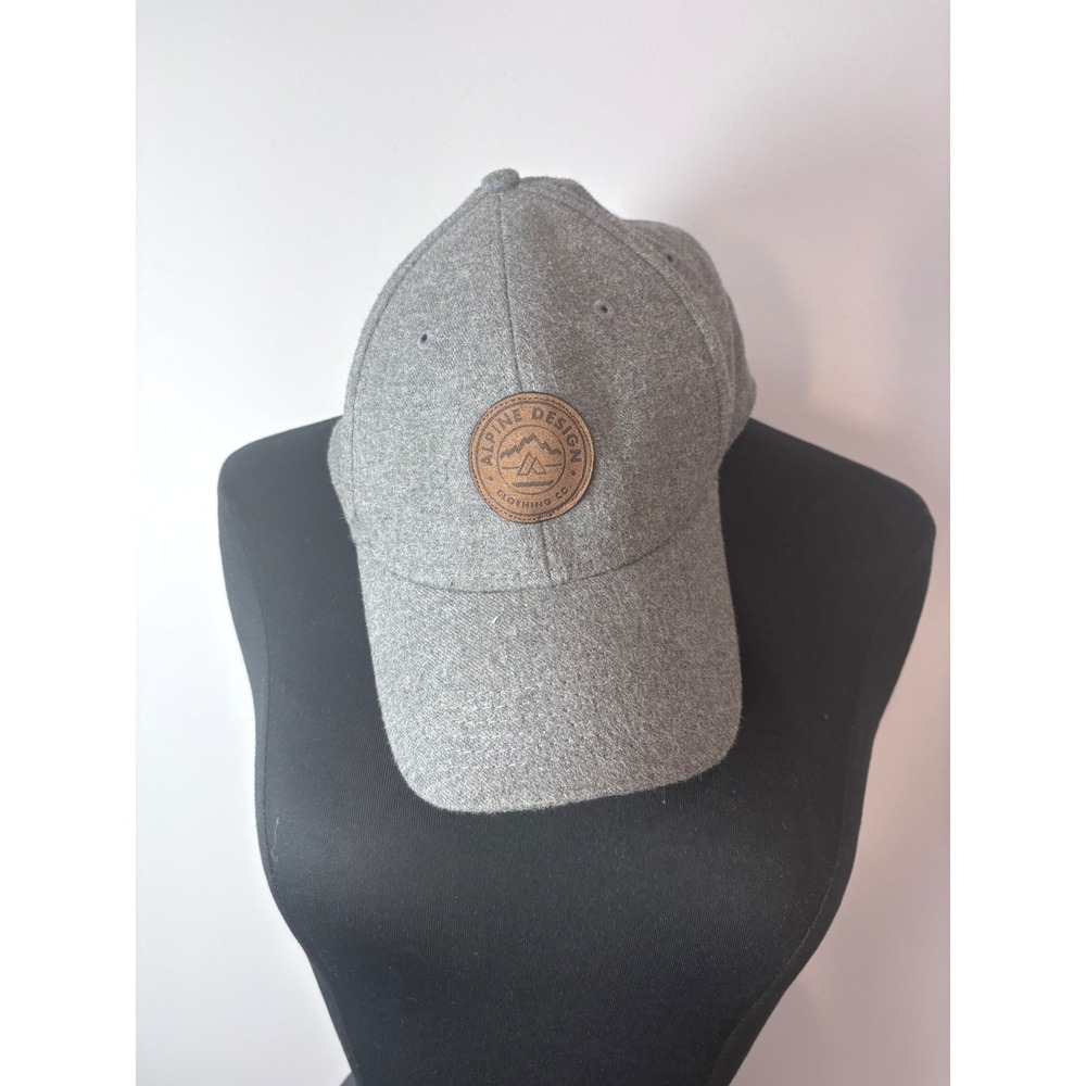 Alpine‎ Design Clothing Co Gray Heathered Baseball Cap Outdoors Adventure OSFM